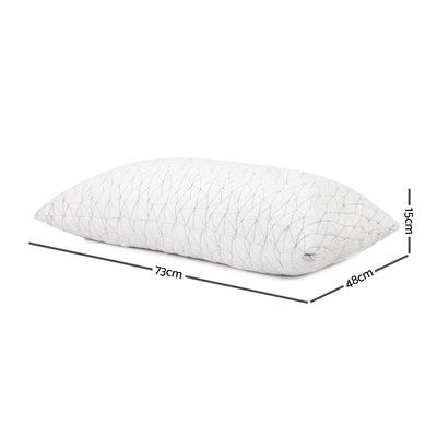 Giselle Bedding Memory Foam Pillow Single Size Twin Pack