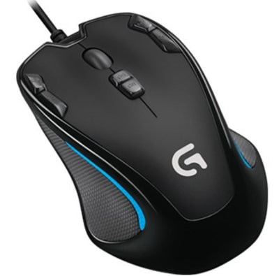 Logitech G300s Optical Ambidextrous USB Gaming Mouse ÔãÔ_ 2500DPI 9 Programmable Buttons Onboard Memory 1ms Response Rate On-The-Fly DPI SwitchingLS