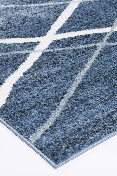 Windjana Abstract Stripe Blue Rug 80x150cm