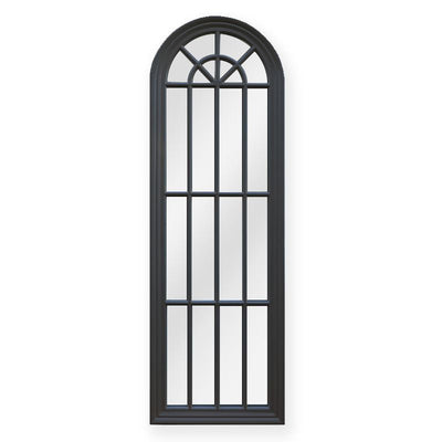 Window Style Mirror - Black Arch 60cm x 180cm