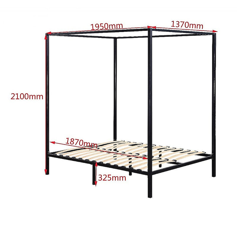 4 Four Poster Double Bed Frame